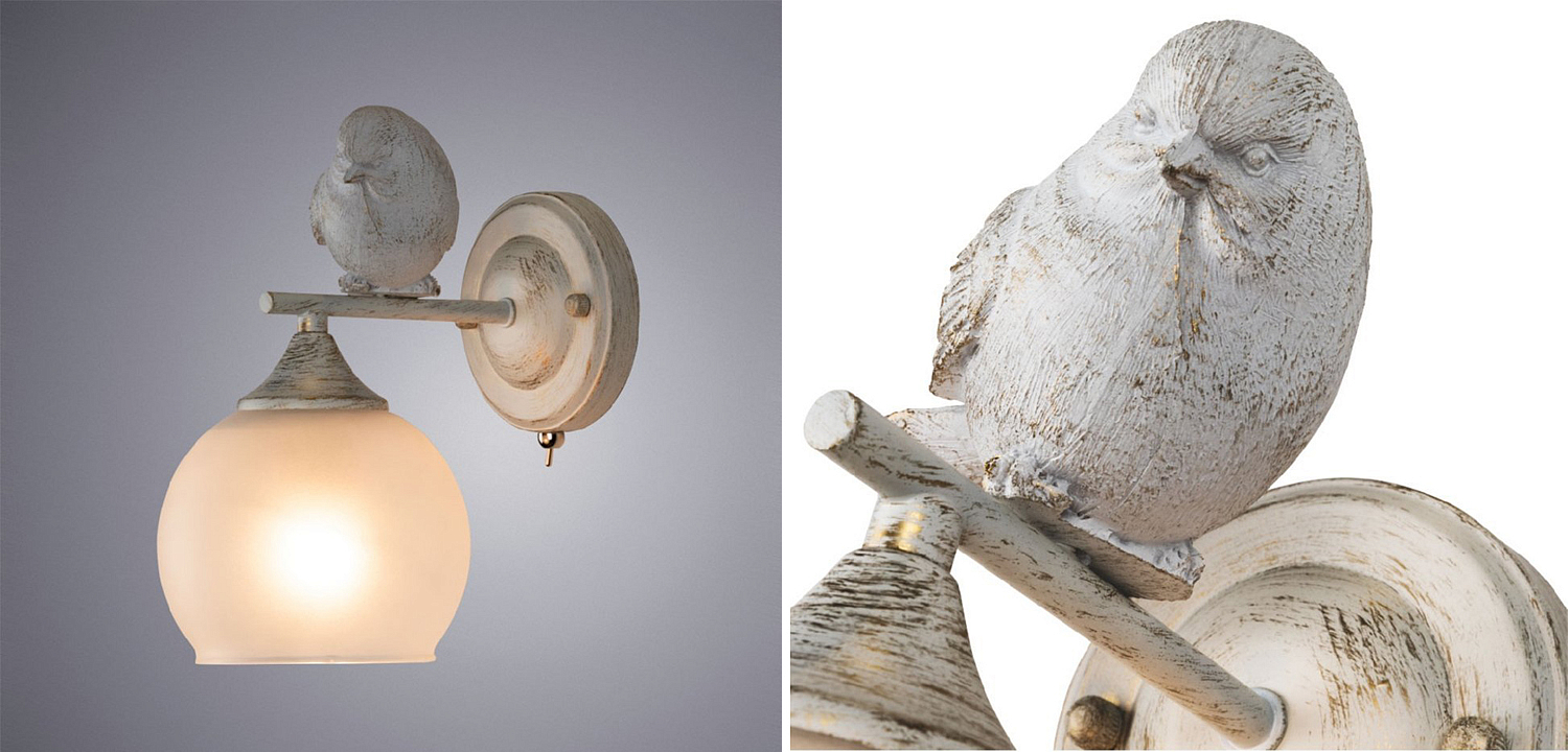 Бра Provence Bird white Бра Provence Bird white - Loft-Concept в Челябинске