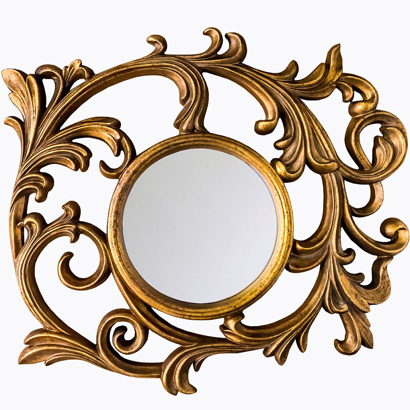 Зеркало настенное с рамой цвета античная бронза Classic Ornament Mirror Античная Бронза Зеркало Зеркало настенное с рамой цвета античная бронза Classic Ornament Mirror Античная Бронза Зеркало в Челябинске | Loft Concept
