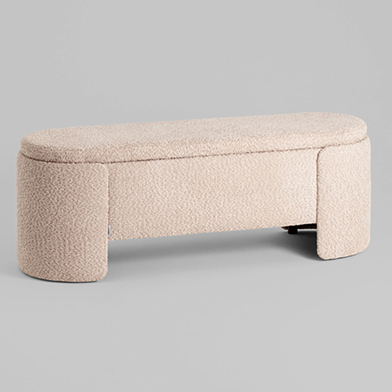 Банкетка Taks с местом для хранения букле капучино Бежевый в Челябинске | Loft Concept 