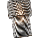 Подвесной светильник со стеклянным рифленым плафоном цилиндрической формы Eliara 13 варинант исполнения - 11 | Loft Concept в Челябинске