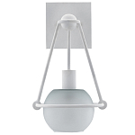 Бра белое с матовым стеклянным плафоном в форме шара White Lighthouse варинант исполнения - 3 | Loft Concept в Челябинске