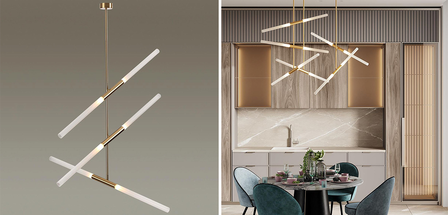 Светильник Gold Delta Light 6 lamp Светильник Gold Delta Light 6 lamp - Loft-Concept в Челябинске