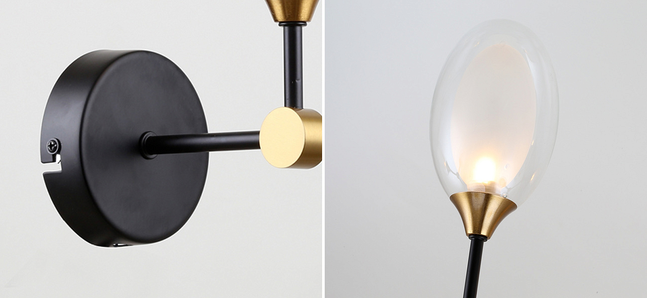 Бра с плафоном из двойного стекла BUBBLE CHANDELIER Бра с плафоном из двойного стекла BUBBLE CHANDELIER - Loft-Concept в Челябинске