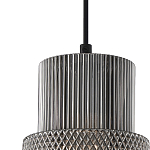 Подвесной светильник со стеклянным рифленым плафоном цилиндрической формы Eliara 13 варинант исполнения - 12 | Loft Concept в Челябинске