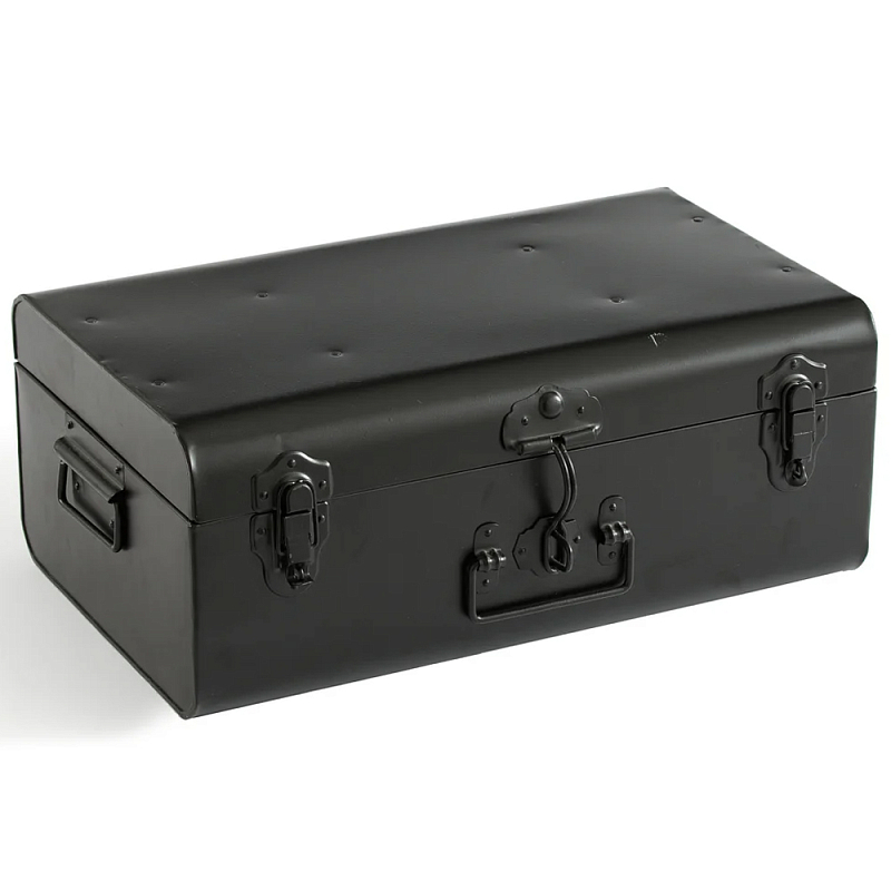 Металлический сундук Metal Chest Black Черный Металлический сундук Metal Chest Black Черный в Челябинске | Loft Concept