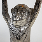 Столик с подстольем в виде обезьянки Bombay Nickel варинант исполнения - 4 | Loft Concept в Челябинске