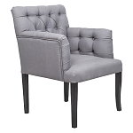 Кресло Addison Chic Armchair grey flax варинант исполнения - 1 | Loft Concept в Челябинске