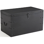 Деревянный сундук из массива манго Mango Chest Black варинант исполнения - 1 | Loft Concept в Челябинске
