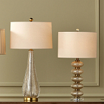 Настольная лампа с фактурным стеклянным корпусом Glamorous Pommel варинант исполнения - 4 | Loft Concept в Челябинске