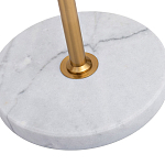 Торшер с мраморным столиком и золотым плафоном Ezio Floor Lamp варинант исполнения - 4 | Loft Concept в Челябинске