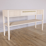 Дизайнерская Консоль с полкой и ящиком Primo Светлый дуб варинант исполнения - 2 | Loft Concept в Челябинске