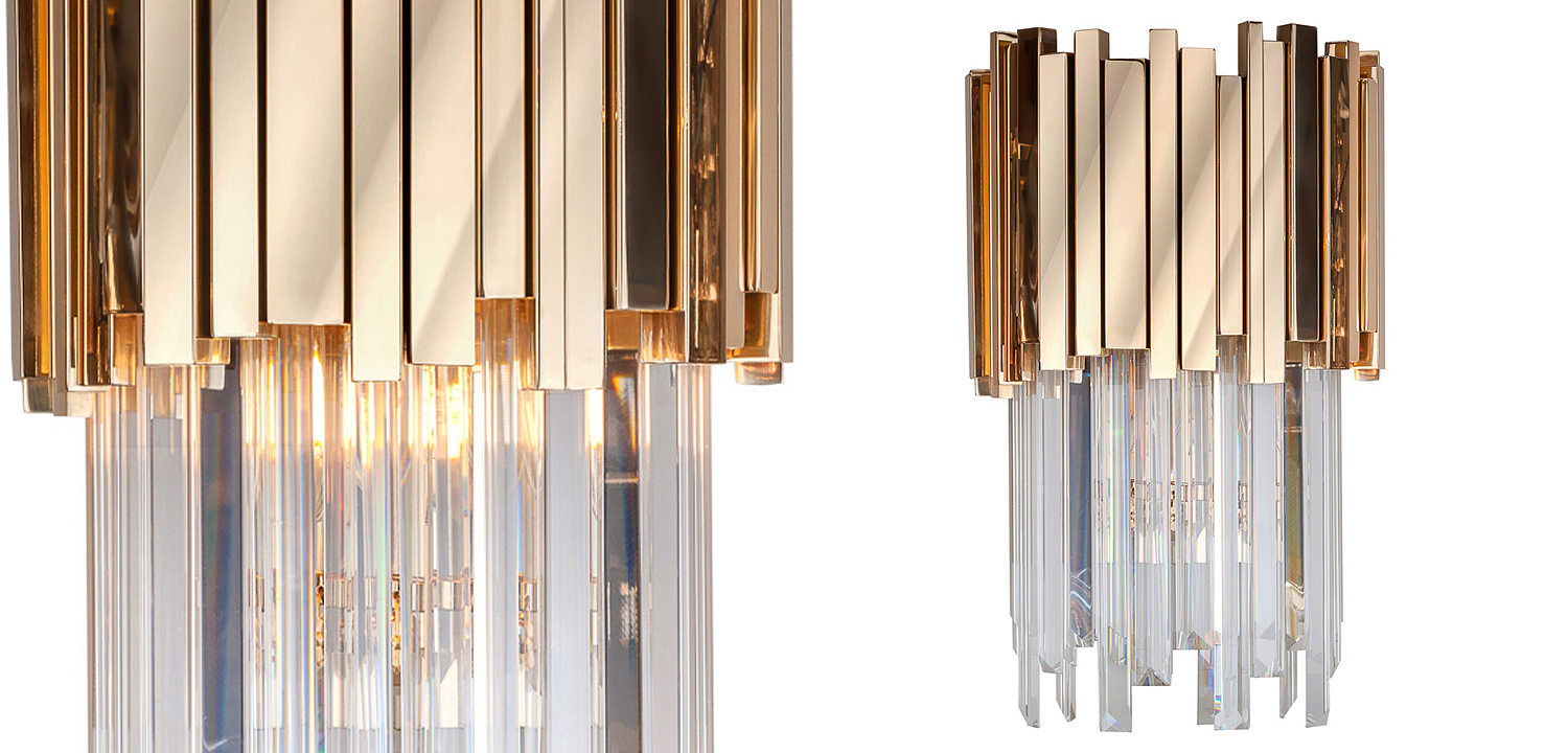 Бра Luxxu Modern Cascade Wall Lamp Gold 40 Бра Luxxu Modern Cascade Wall Lamp Gold 40 - Loft-Concept в Челябинске