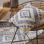 Чехол на подушку с узором в этно-стиле Blue Ikat варинант исполнения - 5 | Loft Concept в Челябинске