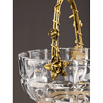 Конфетница с бронзовой ручкой и фарфоровой птичкой на крышке Eden Garden варинант исполнения - 6 | Loft Concept в Челябинске