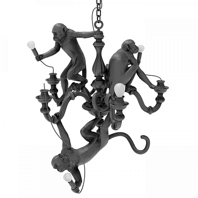 Люстра Seletti Monkey Chandelier Black