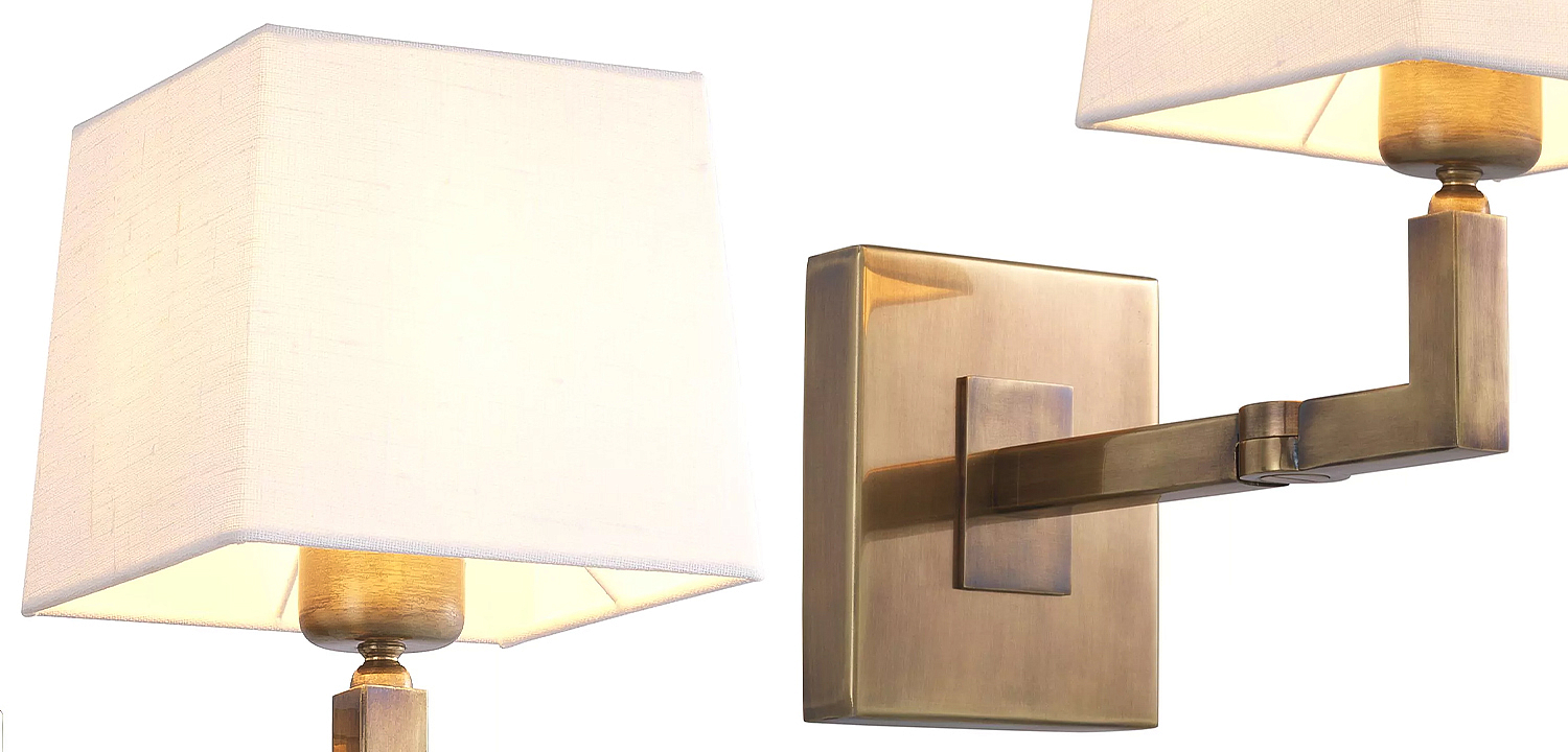 Бра Eichholtz Wall Lamp Cambell Brass Бра Eichholtz Wall Lamp Cambell Brass - Loft-Concept в Челябинске