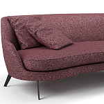 Мебельная ткань Шенилл фиолетовый цвет 138 см T4-25 варинант исполнения - 4 | Loft Concept в Челябинске