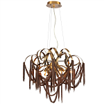 Люстра подвесная с переплетенными металлическими лентами и цепочками Atlantis Chain варинант исполнения - 2 | Loft Concept в Челябинске