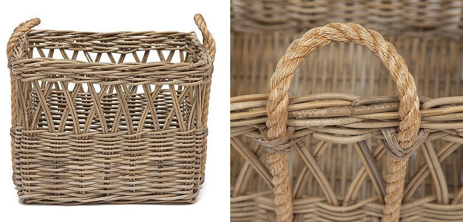 Корзина из ротанга Rattan Wicker Basket Корзина из ротанга Rattan Wicker Basket - Loft-Concept в Челябинске