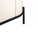 ТВ-тумба белая с чёрной столешницей с 2-мя дверками и ящиком San Marco варинант исполнения - 6 | Loft Concept в Челябинске