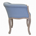 Кресло низкое в стиле прованс Louis French Armchair light blue flax варинант исполнения - 1 | Loft Concept в Челябинске
