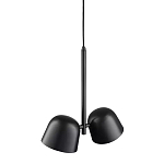 Подвесной светильник черный с 2-мя плафонами Pendant lamp Black варинант исполнения - 3 | Loft Concept в Челябинске