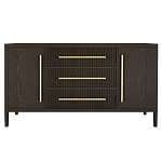 Буфет Primo с тремя ящиками и двумя фасадами Темный орех варинант исполнения - 9 | Loft Concept в Челябинске