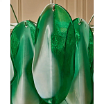 Люстра из стеклянных зеленых лепестков Petalled Illuminator варинант исполнения - 7 | Loft Concept в Челябинске