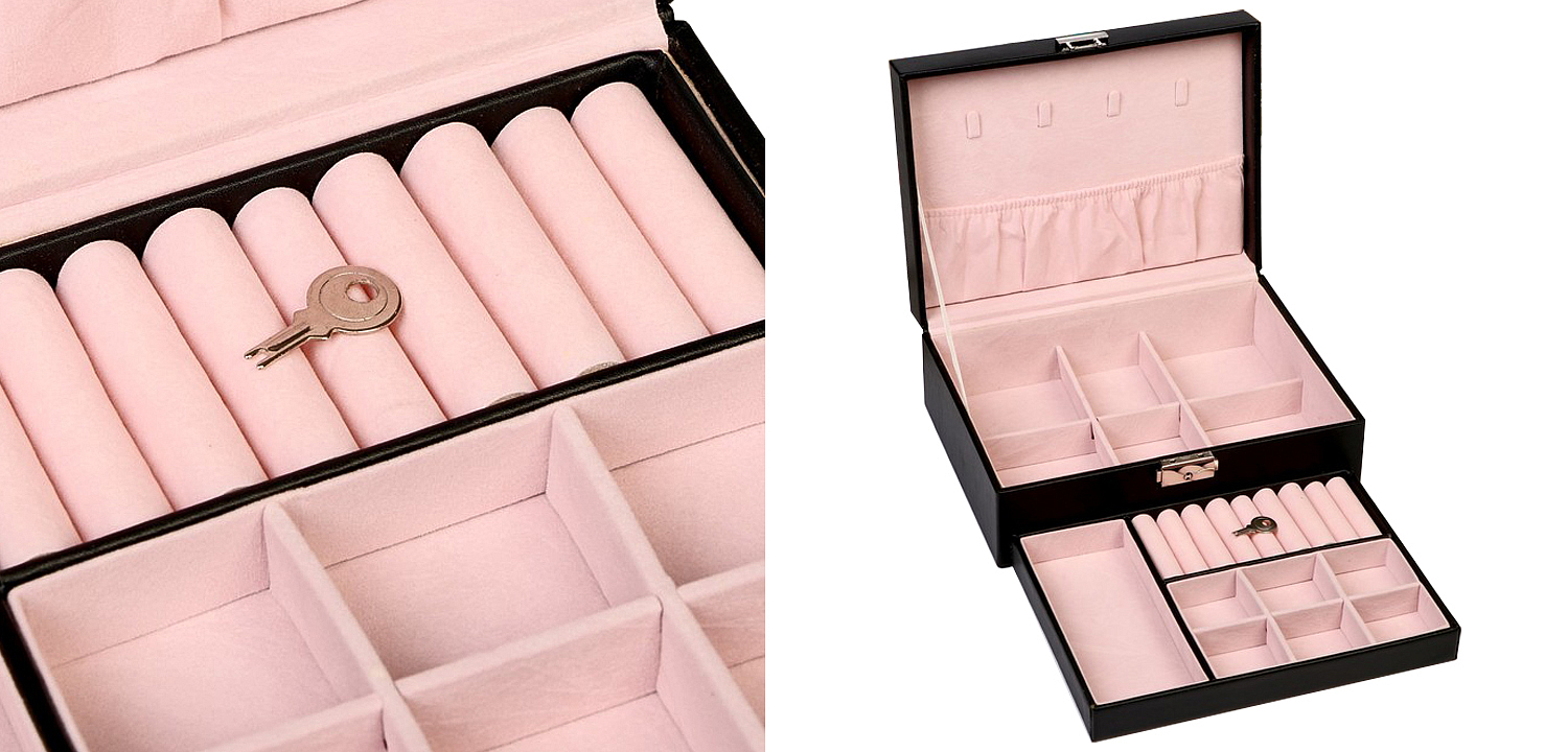 Шкатулка Brangwen Jewerly Organizer Box black Шкатулка Brangwen Jewerly Organizer Box black - Loft-Concept в Челябинске