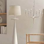 Торшер белый с фигурным каркасом Bleached Element варинант исполнения - 3 | Loft Concept в Челябинске