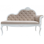 Рекомье со спинкой в стиле прованс Montmartre Provence Ottoman варинант исполнения - 1 | Loft Concept в Челябинске
