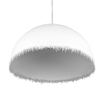 Подвесной светильник в форме купола белого цвета с ажурной бахромой Tactile Line варинант исполнения - 6 | Loft Concept в Челябинске