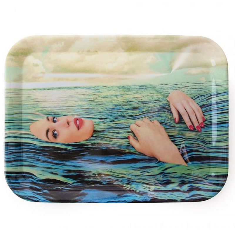 Поднос Seletti Sea Girl Голубой Мульти Поднос Seletti Sea Girl Голубой Мульти в Челябинске | Loft Concept