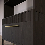 Стеллаж Primo с ящиками Темный орех варинант исполнения - 4 | Loft Concept в Челябинске