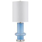 Настольная лампа из стекла с высоким абажуром Column варинант исполнения - 3 | Loft Concept в Челябинске