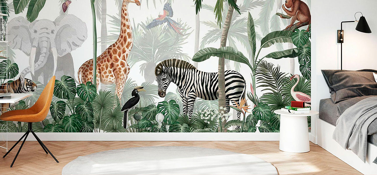 Обои ручная роспись Jungle Jive Обои ручная роспись Jungle Jive - Loft-Concept в Челябинске