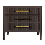 Тумба Primo  с тремя ящиками шпон темный орех варинант исполнения - 1 | Loft Concept в Челябинске