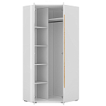 Шкаф угловой с белым глянцевым фасадом Grace of Furniture варинант исполнения - 2 | Loft Concept в Челябинске