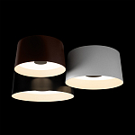 Потолочный светильник с 3-мя цилиндрическими абажурами черного белого и коричневого цвета Urban Dome варинант исполнения - 4 | Loft Concept в Челябинске