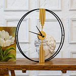 Часы настенные круглые из металла Mirror Tower Clock варинант исполнения - 3 | Loft Concept в Челябинске