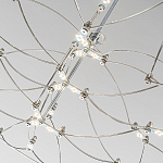 Люстра подвесная с тонкой металлической конструкцией цвета хром Quasar варинант исполнения - 5 | Loft Concept в Челябинске