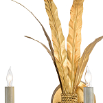 Бра с каркасом в виде пучка золотых перьев Bunch of Feathers варинант исполнения - 1 | Loft Concept в Челябинске