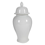 Ваза белая с крышкой однотонная Chinoiserie Ceramics варинант исполнения - 8 | Loft Concept в Челябинске