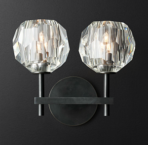 Бра Бра Boule de Cristal Double Sconce Black