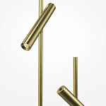 Напольный торшер светодионый золотой Lumen Duo варинант исполнения - 3 | Loft Concept в Челябинске