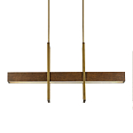 Люстра линейная прямоугольная Wooden Straight Shapes варинант исполнения - 2 | Loft Concept в Челябинске