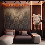 Гипсовая 3D панель с принтографией PM-04 варинант исполнения - 1 | Loft Concept в Челябинске