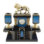 Настольный письменный набор из лазурита с декором в виде льва Golden Lion варинант исполнения - 1 | Loft Concept в Челябинске