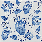Плитка с узором Сердце варинант исполнения - 2 | Loft Concept в Челябинске