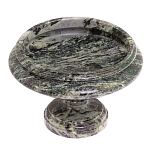 Фруктовница средняя из натурального камня Змеевик Шабровский Natural Stone Fruit Bowls варинант исполнения - 2 | Loft Concept в Челябинске